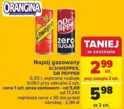 Carrefour Napój zero Dr Pepper oferta
