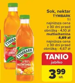 Carrefour Sok jabłkowy 100% Tymbark 1936 oferta