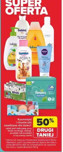 Carrefour Chusteczki wilgotne natural balance Cleanic Kindii oferta
