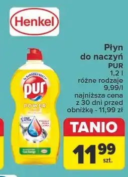 Carrefour Żel do mycia naczyń lemon extra Pur Power 3Xaction oferta