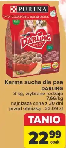 Carrefour Karma dla psa mięso-warzywa Purina Darling oferta