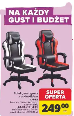 Carrefour Fotel vader czarno-biały oferta