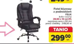 Carrefour Fotel biurowy felix czarny oferta