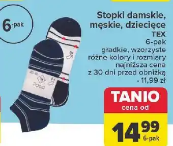 Carrefour Stopki męskie Tex oferta