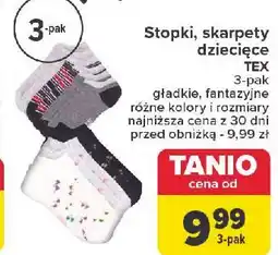 Carrefour Skarpety dziecięce Tex oferta