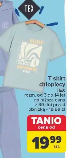 Carrefour T-shirt dziecięcy 3-14 lat Tex oferta