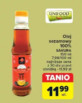 Carrefour Olej sezamowy Sakura oferta