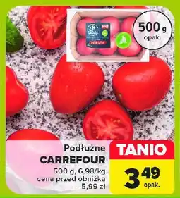 Carrefour Pomidory czerwone podłużne Carrefour targ świeżości oferta