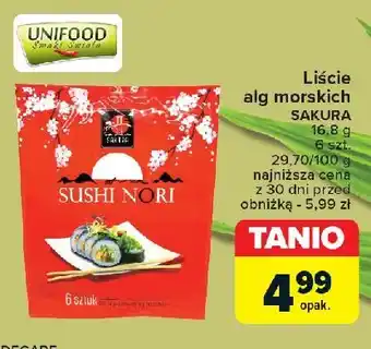 Carrefour Liście alg morskich Sakura oferta