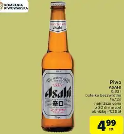 Carrefour Piwo Asahi oferta