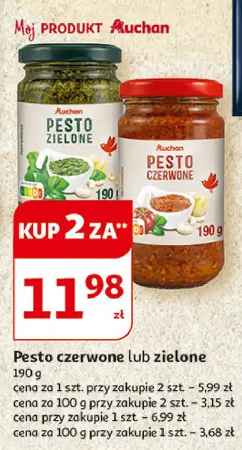 Auchan Pesto zielone Auchan Różnorodne (Logo Czerwone) oferta