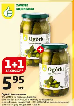 Auchan Ogorki konserwowe Podniesiony Kciuk oferta