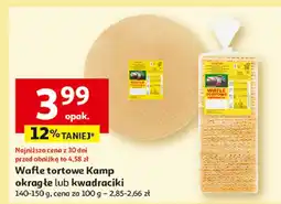 Auchan Wafle tortowe okrągłe Kamp oferta