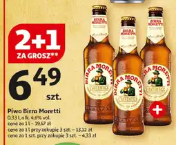 Auchan Piwo Birra Moretti oferta