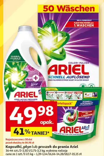 Auchan Kapsułki do prania color Ariel All In 1 oferta