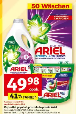 Auchan Płyn do prania touch of lenor fresh Ariel oferta