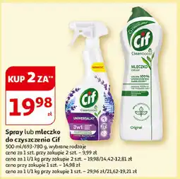 Auchan Mleczko do czyszczenia z mikrokryształkami original Cif Cream oferta