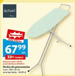 Auchan Deska do prasowania 110 x 33 cm Actuel oferta