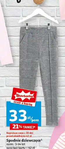 Auchan Spodnie dziewczęce 3-14 lat Inextenso By Auchan oferta