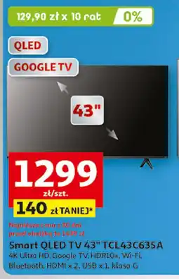 Auchan Telewizor 43 led 43p635a Tcl oferta