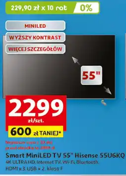 Auchan Telewizor 65u6kq Hisense oferta