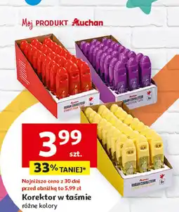 Auchan Korektor w taśmie Auchan oferta