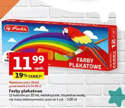Auchan Farby plakatowe Herlitz oferta