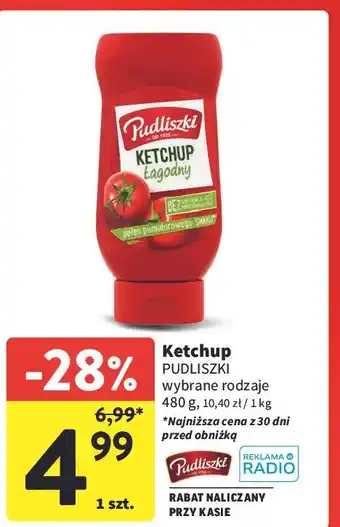 Intermarche Ketchup łagodny Pudliszki oferta