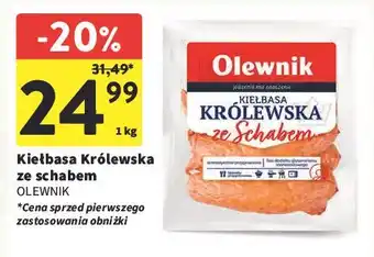 Intermarche Kiełbasa królewska ze schabem Olewnik oferta