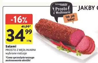 Intermarche Salami z papryką Intermarche Prosto Z Wędliniarni oferta