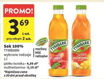 Intermarche Sok jabłkowy 100% Tymbark 1936 oferta