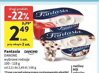 Intermarche Jogurt z kulkami w czekoladzie Danone Fantasia oferta