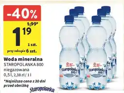 Intermarche Woda niegazowana Staropolanka 800 oferta