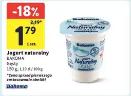 Intermarche Jogurt naturalny gęsty Bakoma oferta