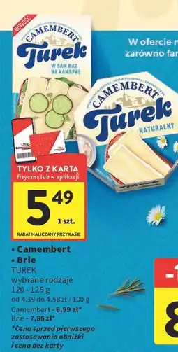 Intermarche Ser brie naturalny Turek Naturek oferta