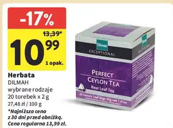 Intermarche Herbata perfect ceylon Dilmah Exceptional oferta