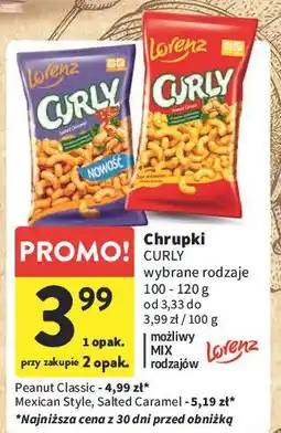 Intermarche Chrupki salted caramel Lorenz Curly oferta