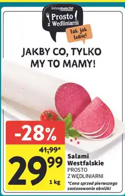 Intermarche Salami westfalskie Prosto Z Wędliniarni oferta