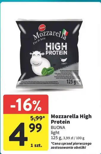 Intermarche Ser mozzarella high protein Buona oferta