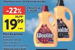 Intermarche Płyn do prania dark Woolite Keratin oferta