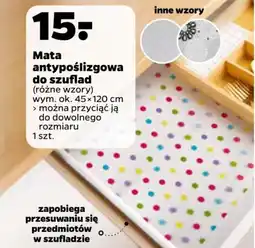 Mata antypoślizgowa do szuflad wym 45x120cm