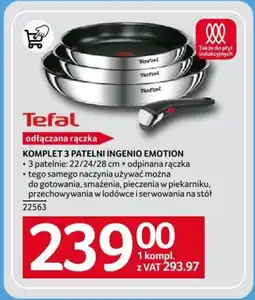 Selgros Tefal KOMPLET 3 PATELNI INGENIO EMOTION oferta