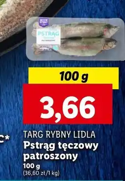Lidl Pstrąg tęczowy patroszony cały Rybny targ lidla oferta