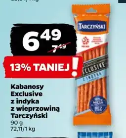 Netto Kabanosy Exclusive z indyka z wieprzowiną Tarczyński, 90 g oferta
