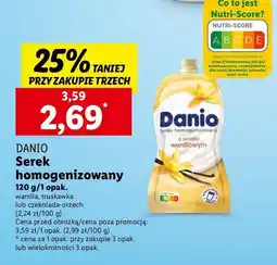 Lidl Serek wanilia saszetka Danone danio oferta