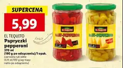 Lidl Papryczki pepperoni czerwone El tequito oferta