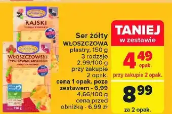 Carrefour Market Ser włoszczowski typu szwajcarskiego Włoszczowa oferta