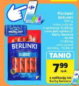 Carrefour Market Parówki classic Morliny berlinki oferta