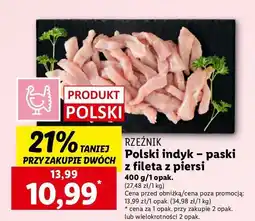 Lidl Paski z fileta z piersi kurczaka Rzeźnik codzienna dostawa oferta