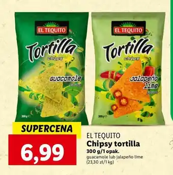 Lidl Chipsy guacamole El tequito oferta